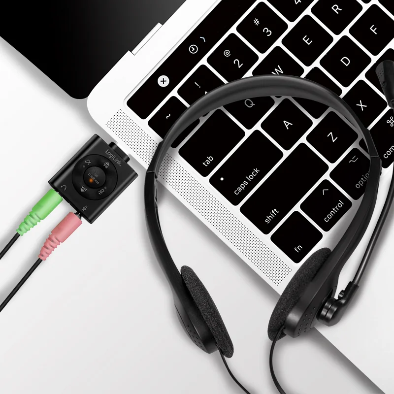 LogiLink Casque stéréo, avec micro, noir - OEM HS0052