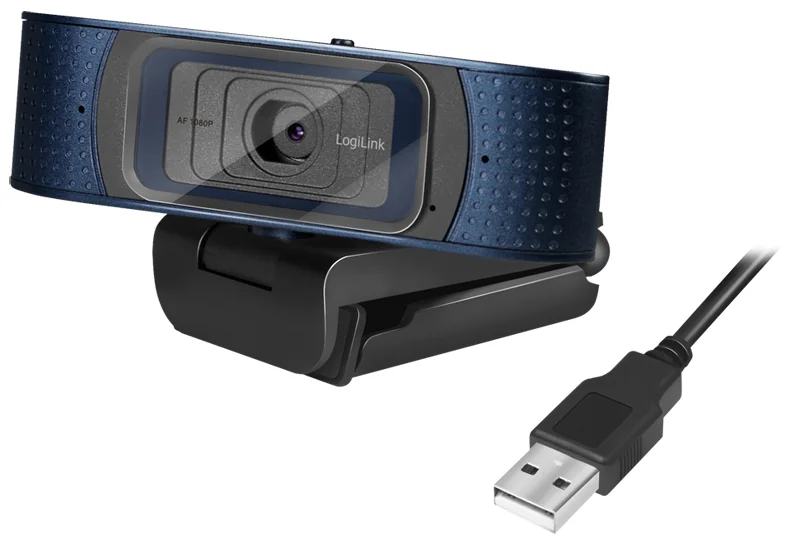 LogiLink Webcam USB HD Pro, à 2 micros, 80 degrés, noir - OEM UA0379