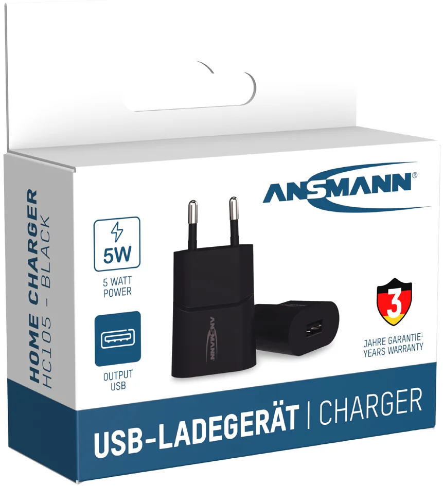 ANSMANN Chargeur USB Home Charger HC105, femelle USB, blanc - OEM 1001-0112