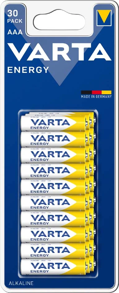 VARTA Pile alcaline "Energy", Micro (AAA/LR3), par 30