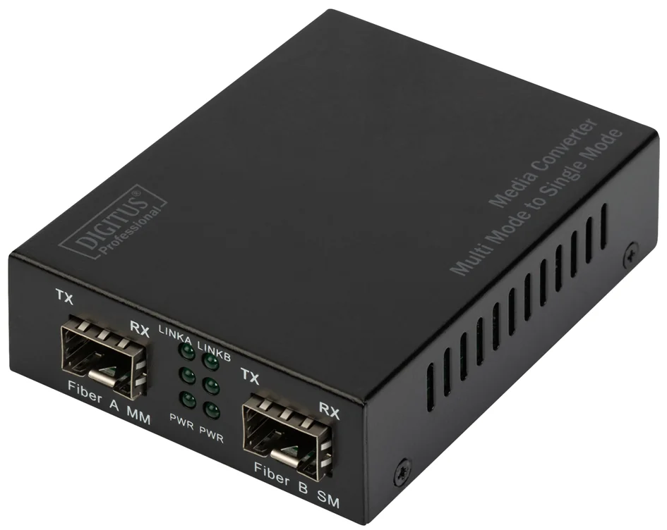 DIGITUS Convertisseur de média Gigabit multimode/monomode
