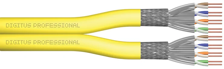 DIGITUS Câble d'installation, cat. 7A, 100 m, duplex, Dca - OEM DK-1743-A-VH-D1