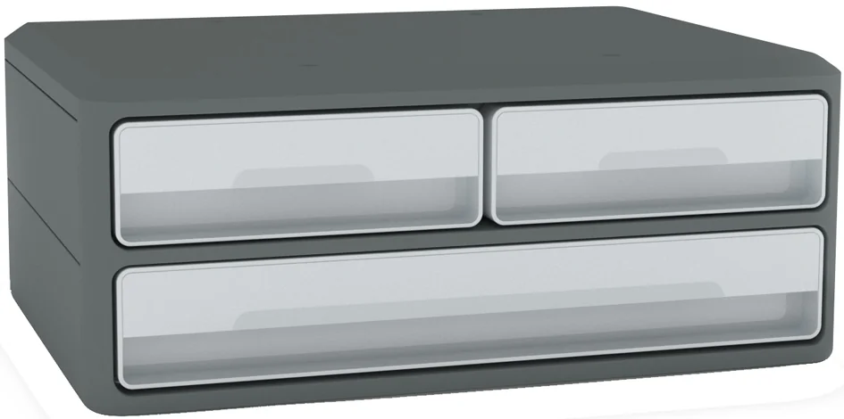 CEP Module de classement/support d'écran MoovUp, 3 tiroirs, (L)368,5 x (P)274,5 x (H)146 mm - OEM 1090216361 3 CEP Module de classement/support d'écran MoovUp, 3 tiroirs, (L)368,5 x (P)274,5 x (H)146 mm - OEM 1090216361 - Afbeelding 3