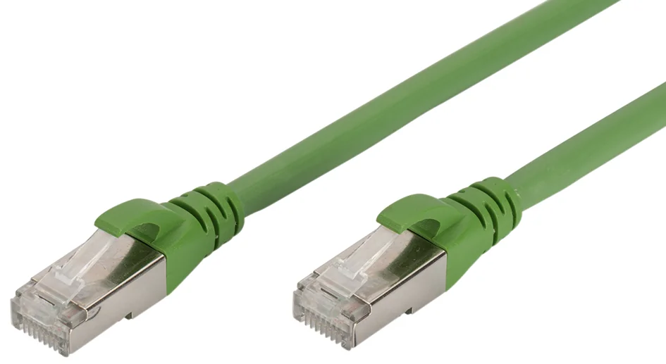 DIGITUS Câble de brassage, Cat.6A, S/FTP, 5,0 m, vert