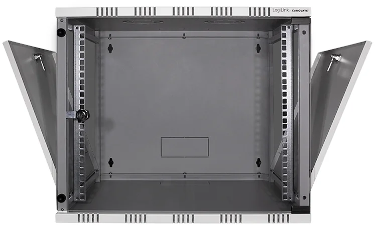 LogiLink Boîtier mural 19" SOHO, 9 U, noir (RAL9005)