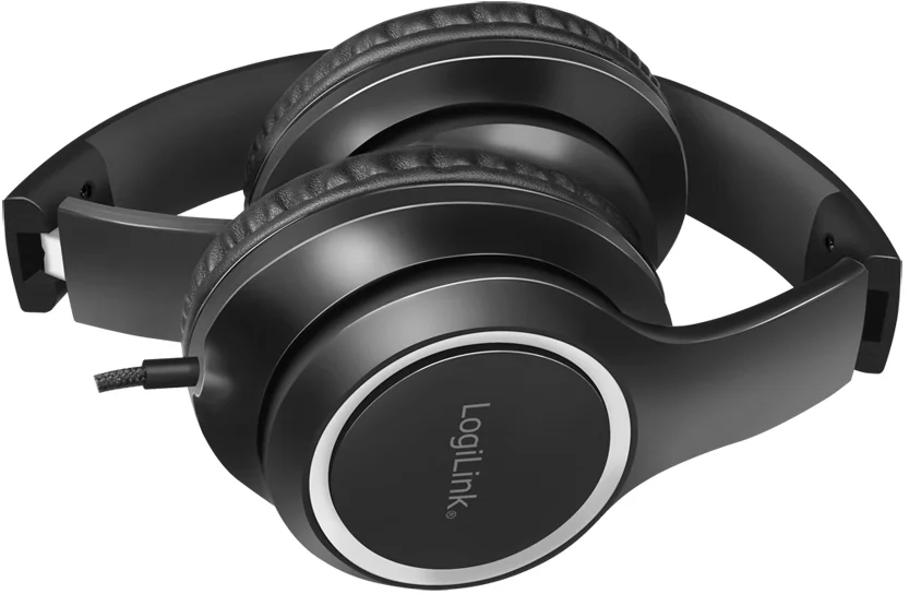 LogiLink Casque stéréo High Quality, avec micro, noir - OEM HS0053