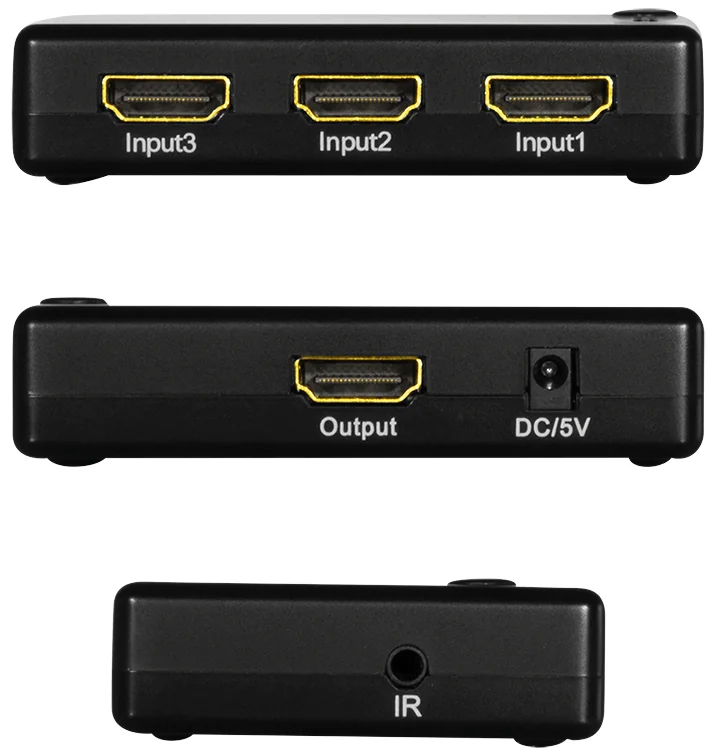 LogiLink Commutateur Full HD Small HDMI, 3 ports, noir - OEM HD0042