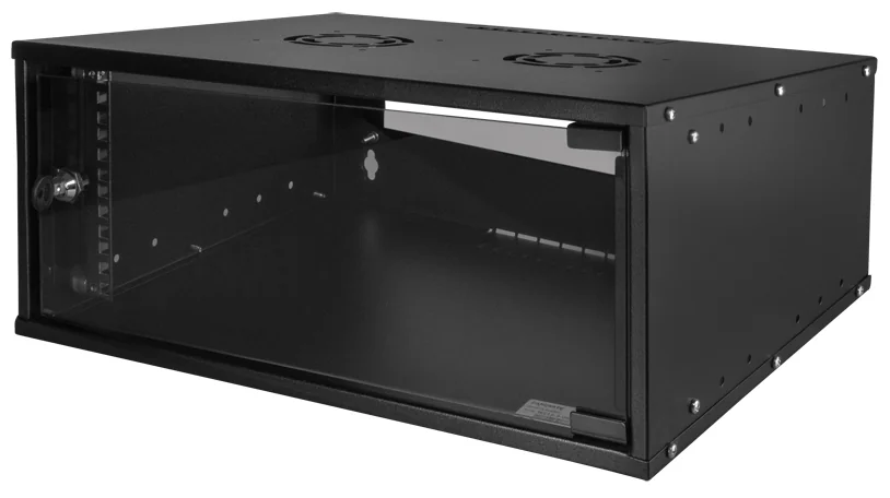 LogiLink Coffret mural 19" ECO, 9 U, assemblé, noir