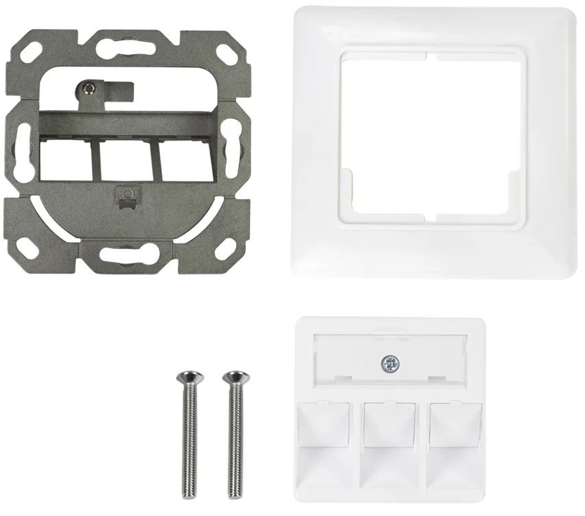 LogiLink Boîtier d'encastrement pour module keystone, blanc, (L)80 x (H)80 mm - OEM NK4055 5 LogiLink Boîtier d'encastrement pour module keystone, blanc, (L)80 x (H)80 mm - OEM NK4055 – Image 5