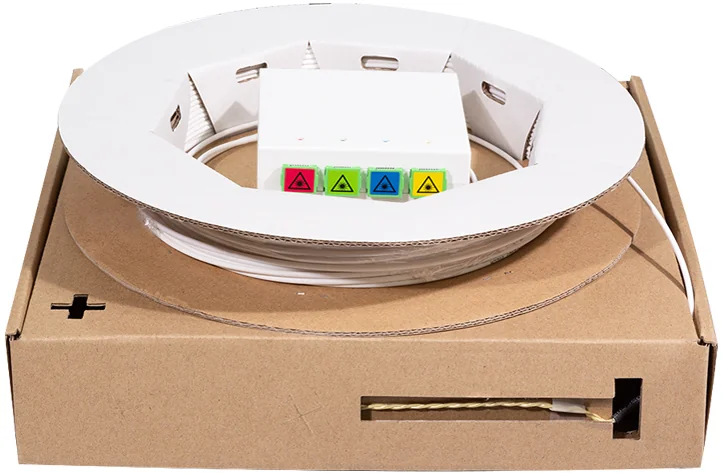 LogiLink Boîte d'épissure FTTH, 4x SC/APC, câble 20 m, blanc - OEM FB4SC20