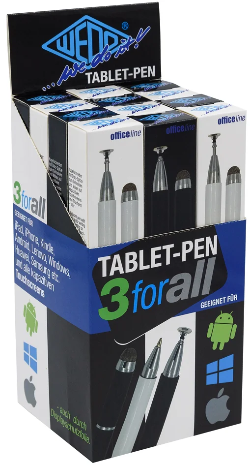 WEDO Stylet 'Universel 3-en-1', présentoir de 12 - OEM 261 7099