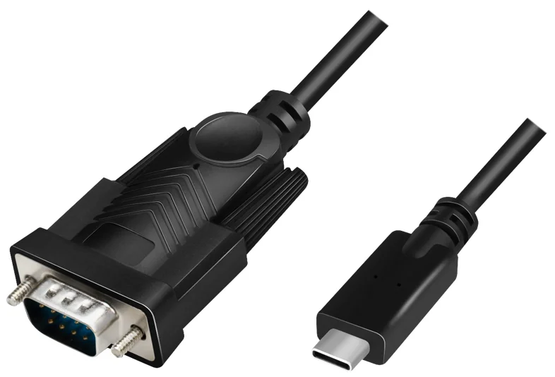 LogiLink Câble adaptateur USB-C - RS232, 1,2 m, noir - OEM AU0051A
