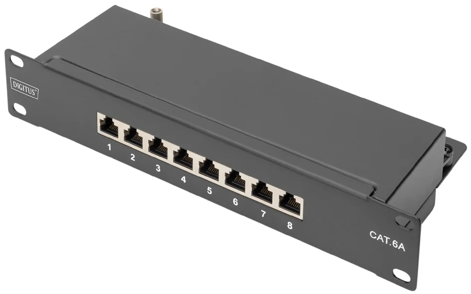DIGITUS Panneau de brassage 10' Cat.6A, classe E, blindé - OEM DN-91608S-EA