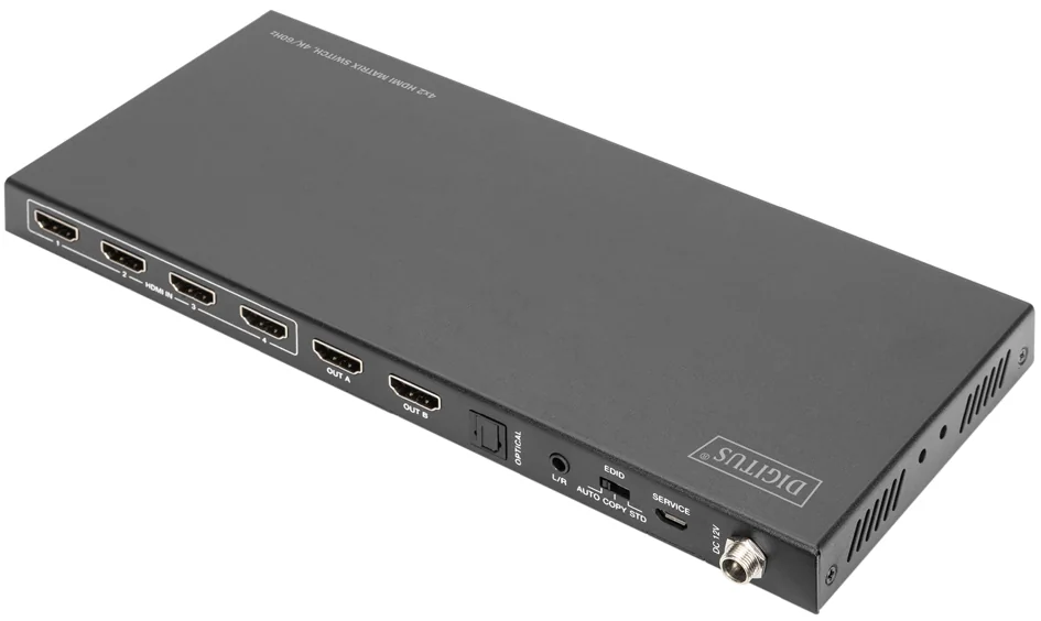 DIGITUS Commutateur matriciel HDMI 4x2, 4K/60Hz, noir - OEM DS-55509
