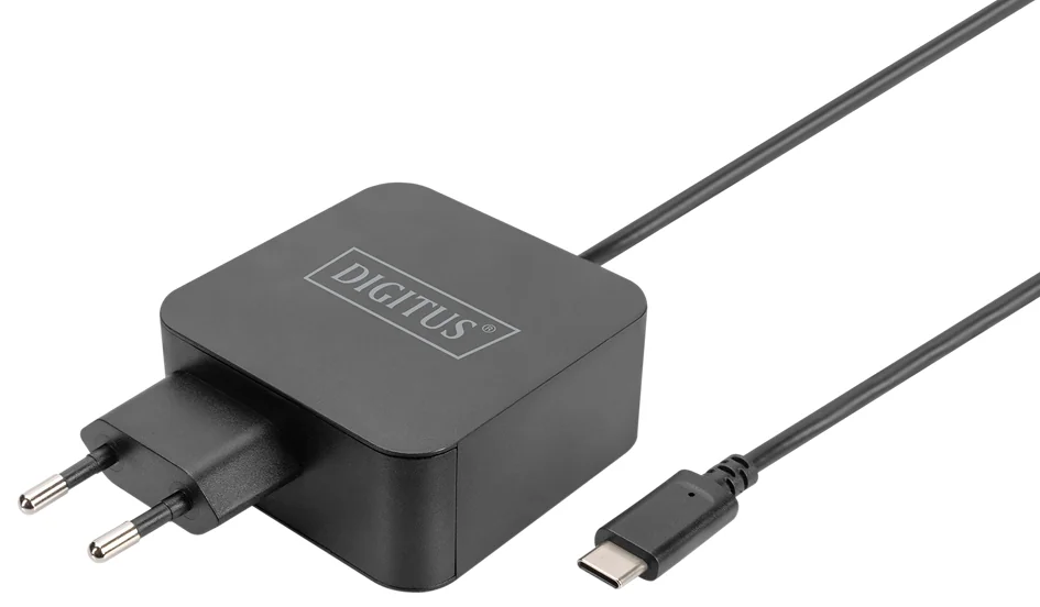 DIGITUS Chargeur pour ordinateur portable USB-C, 65 W, noir - OEM DA-10071