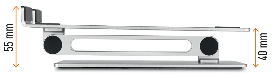 DURABLE Support pour ordinateur portable RISE, argent - OEM 505023