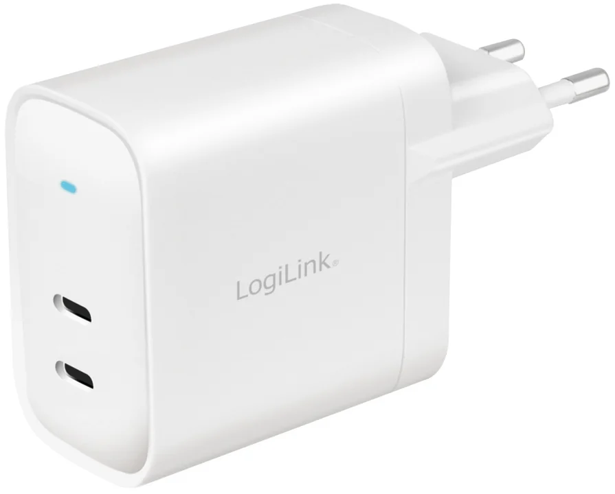 LogiLink Adaptateur de prise USB, 2x USB-C PD, 40 W, blanc - OEM PA0282