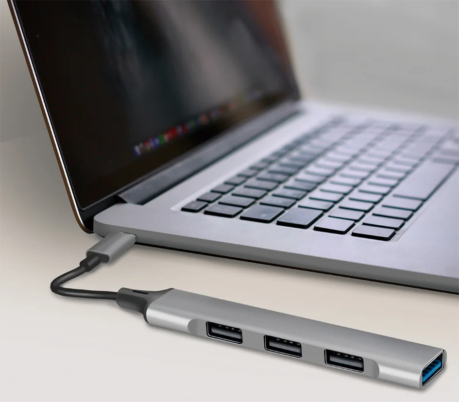 LogiLink Slim Hub USB 3.2 Gen 1, 4 ports, boîtier aluminium - OEM UA0392