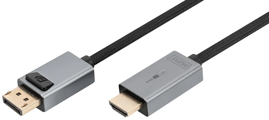 DIGITUS Câble adaptateur DisplayPort 4K DP - HDMI type A - OEM DB-340202-030-S 1 DIGITUS Câble adaptateur DisplayPort 4K DP - HDMI type A - OEM DB-340202-030-S