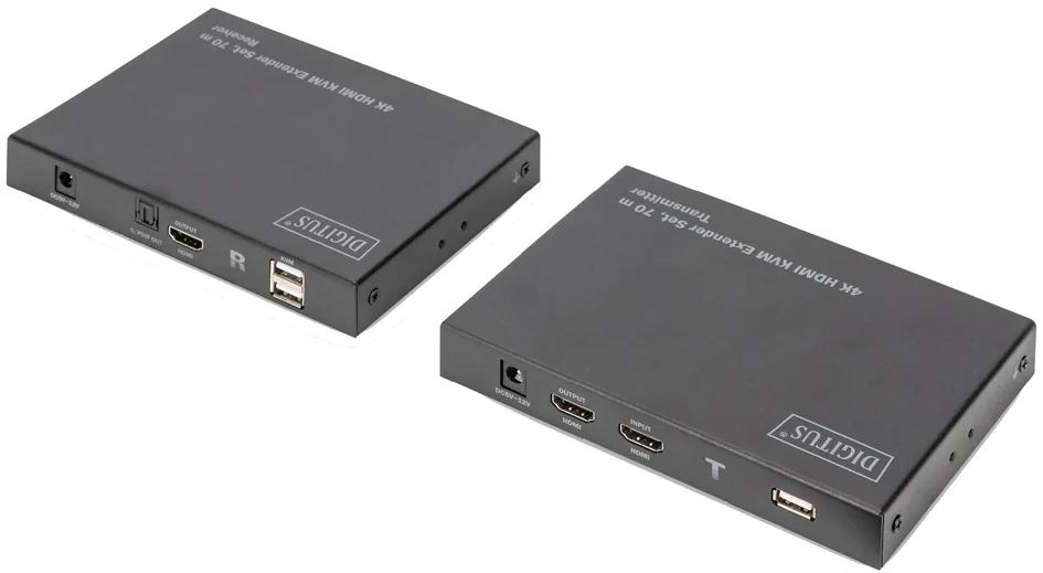 DIGITUS Kit d'extension KVM HDMI 4K, 70 m - OEM DS-55513