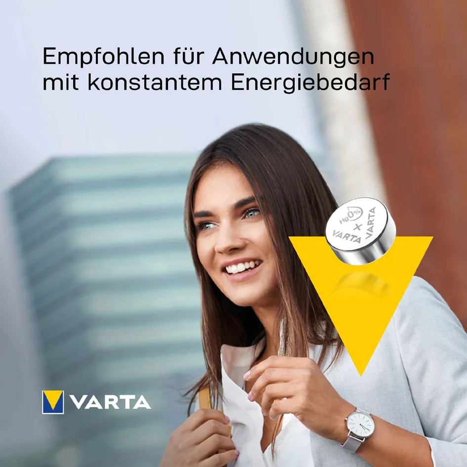 VARTA Pile oxyde argent pour montres, V384 (SR41), 1,55 Volt 4 VARTA Pile oxyde argent pour montres, V384 (SR41), 1,55 Volt - Afbeelding 4