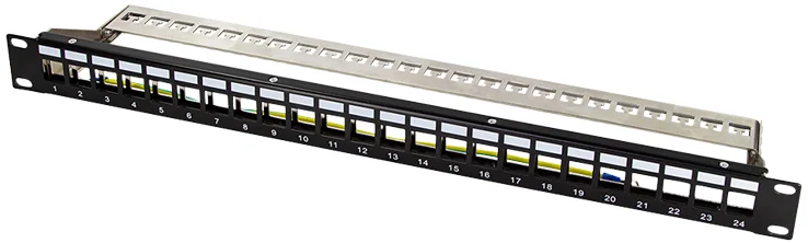 LogiLink Panneau de brassage 19' Keystone, 24 ports, gris, (L)483 x (P)93 x (H)44 mm - OEM NK4057 4 LogiLink Panneau de brassage 19' Keystone, 24 ports, gris, (L)483 x (P)93 x (H)44 mm - OEM NK4057 – Image 4