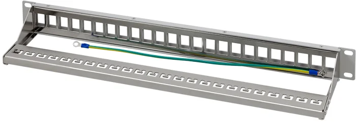 LogiLink Panneau de brassage 19' Keystone, 24 ports, noir, (L)483 x (P)93 x (H)44 mm - OEM NK4058