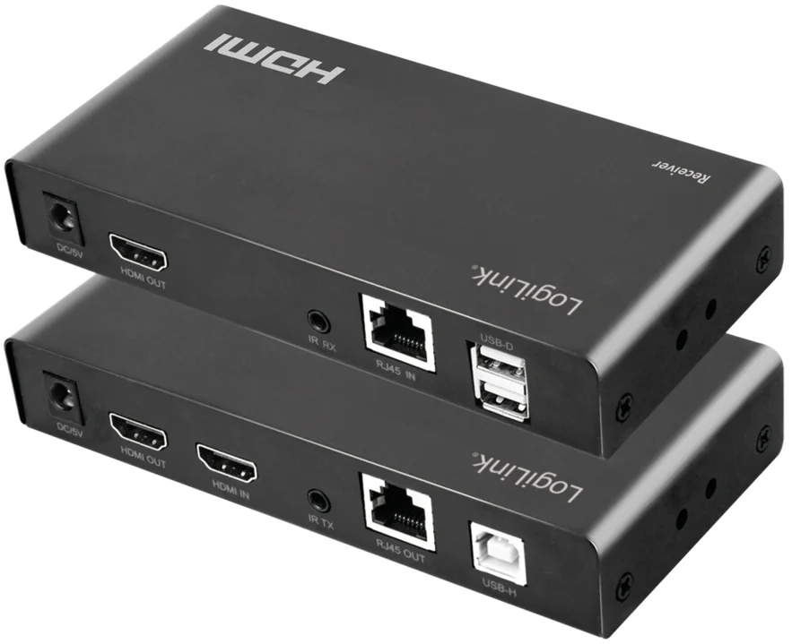 LogiLink Kit d'extension HDMI via LAN/KVM/2xUSB-A/1080p/HDCP - OEM HD0057