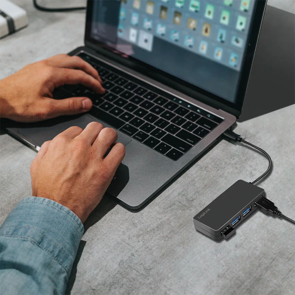 LogiLink Hub USB 3.2 Gen1 4 ports, noir - OEM UA0396