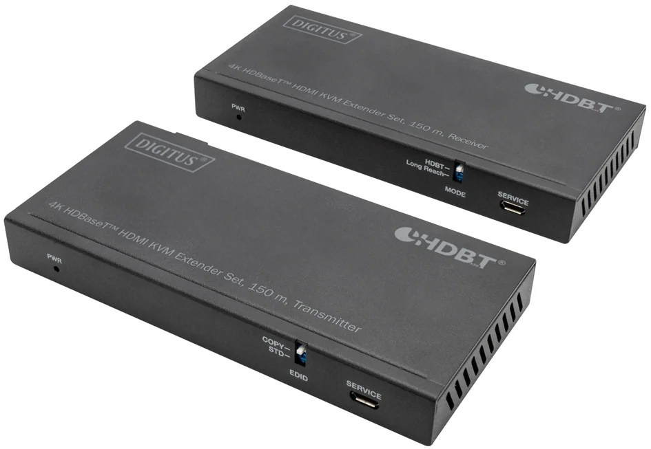 DIGITUS Kit d'extension KVM HDMI 4K HD BaseT, 150 m - OEM DS-55526