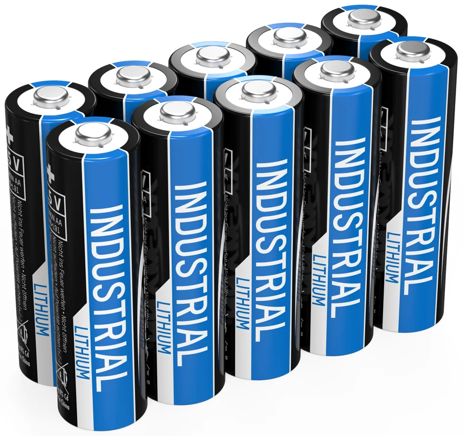 ANSMANN Pile au lithium 'Industrial' Mignon AA, lot de 10 - OEM 1502-0005