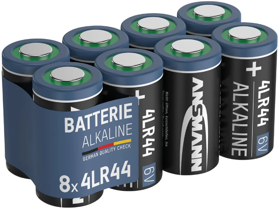 ANSMANN Pile alcaline 4LR44, 6 V, en lot de 8 - OEM 1520-0014