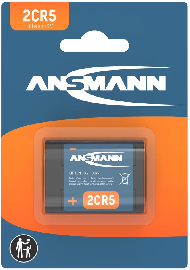 ANSMANN Pile au lithium 2CR5, 6 V, carte blister - OEM 5020032