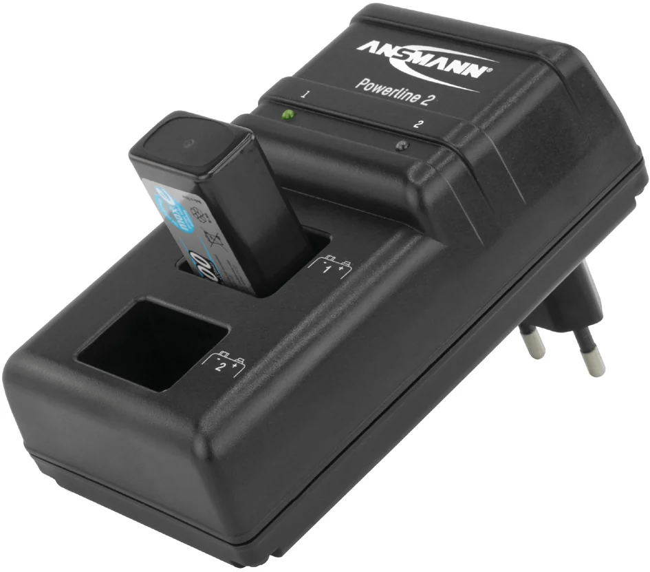 ANSMANN Chargeur intelligent Powerline 2, pour E-bloc 9 V - OEM 5107043