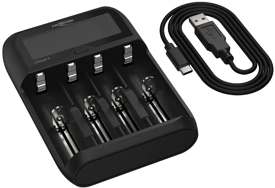 ANSMANN Chargeur 'Lithium 4', pour les piles NiMH & Li-ion - OEM 1001-0122