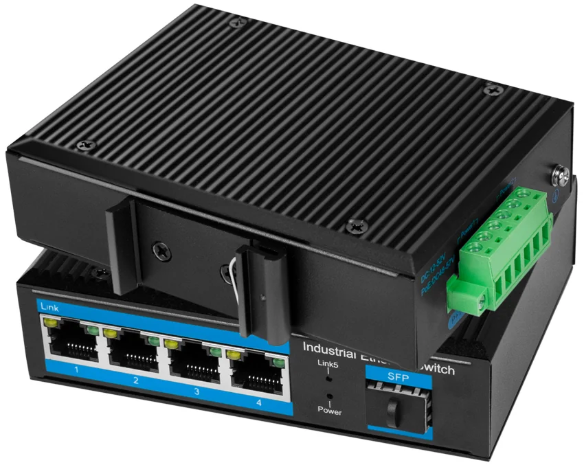 LogiLink Switch industriel Gigabit Ethernet, 4 ports - OEM NS204