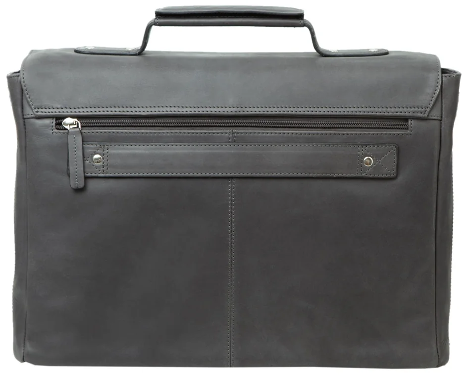PRIDE&SOUL Sac pour laptop DISTRICT Business, cuir, gris - OEM 47260 2 PRIDE&SOUL Sac pour laptop DISTRICT Business, cuir, gris - OEM 47260 – Image 2