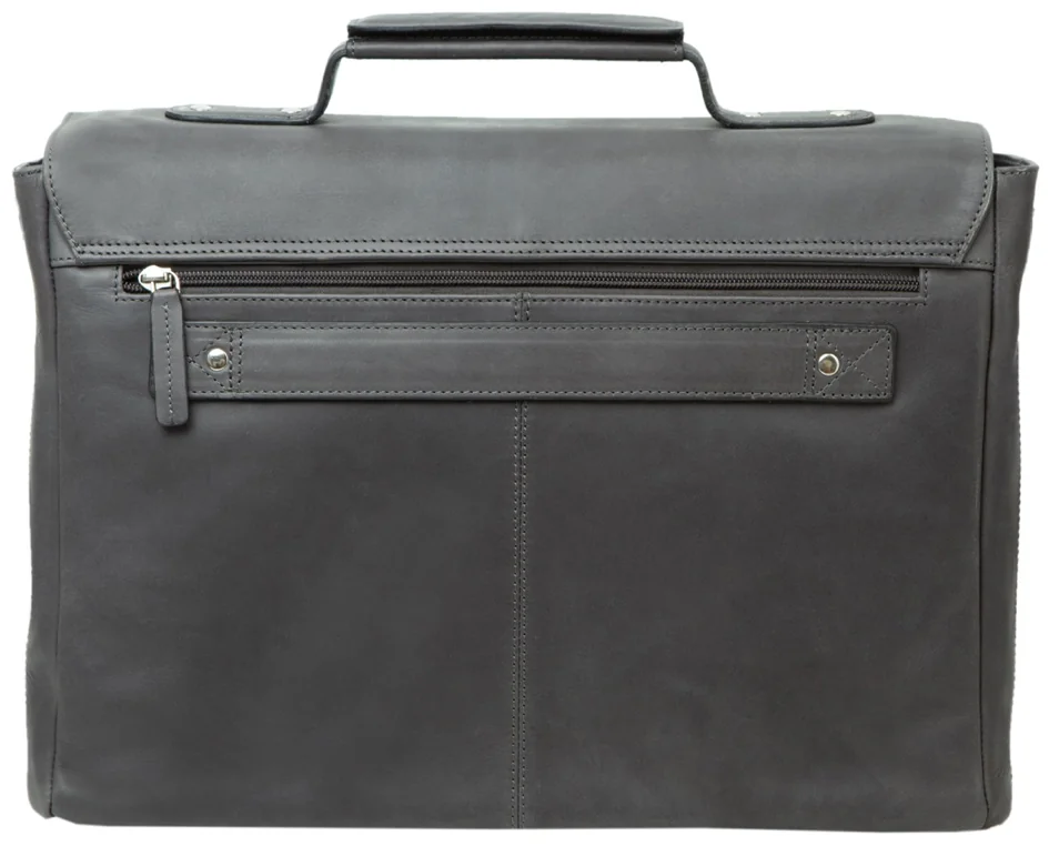 PRIDE&SOUL Sac pour laptop PERCENT, cuir, gris - OEM 47261