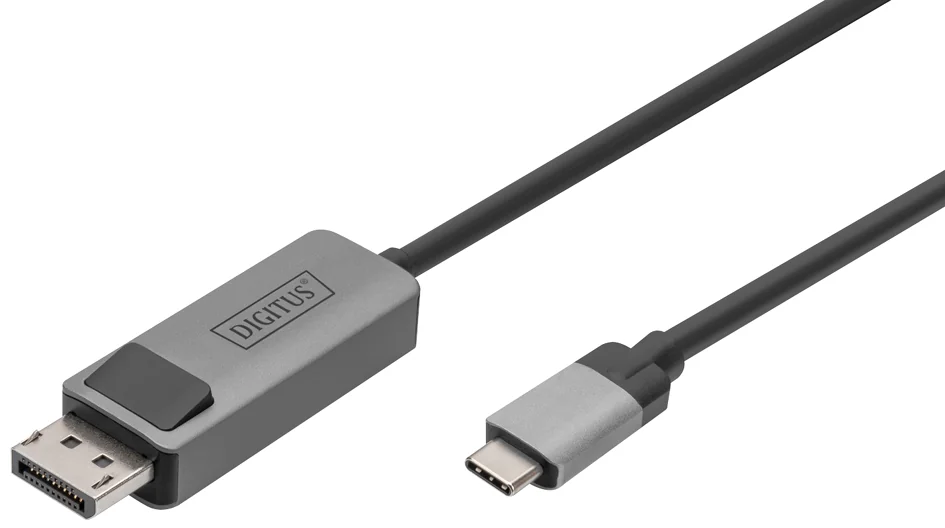 DIGITUS Câble adaptateur bidirectionnel USB type C - DP, 1 m - OEM DB-300334-010-S