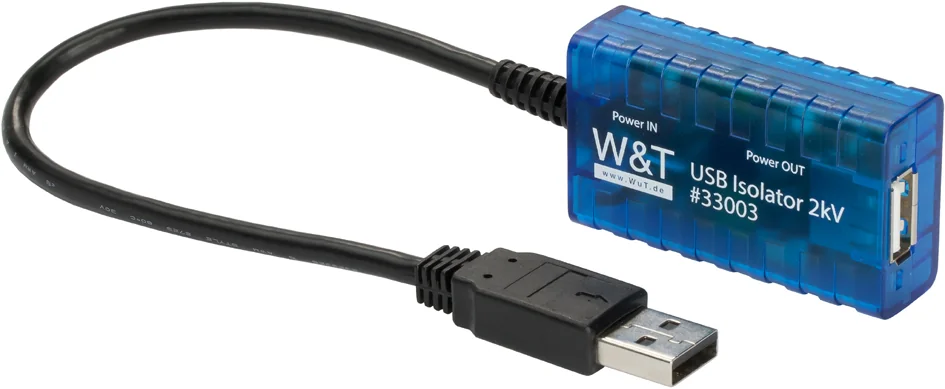 W&T Isolateur USB 2kV Hi-Speed, bleu - OEM 33003