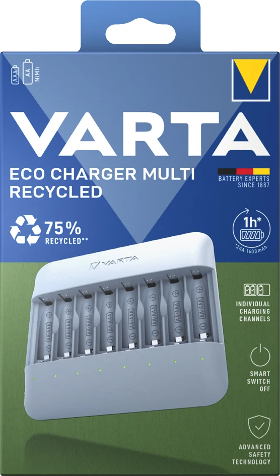 VARTA Chargeur ECO Charger Multi Recycled, non équipé - OEM 57682 101 111