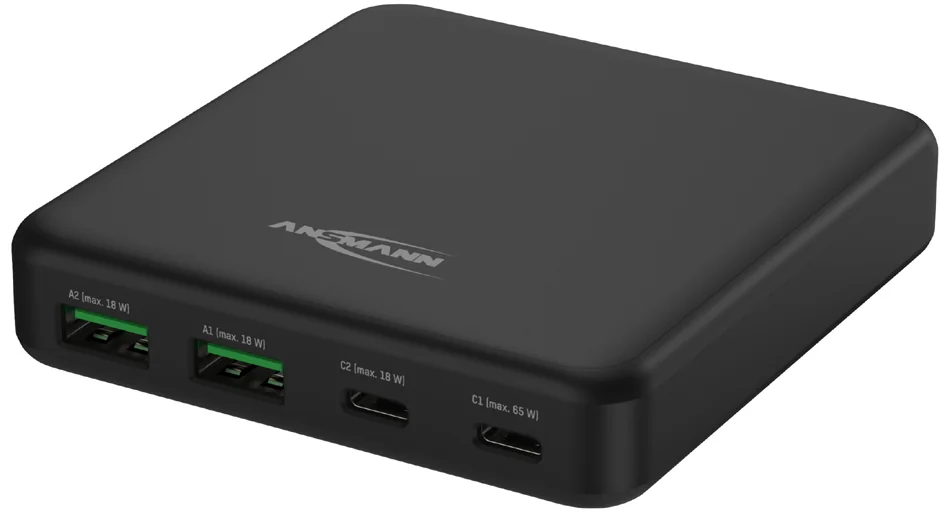 ANSMANN Chargeur USB de bureau DC465PD, noir - OEM 1001-0141