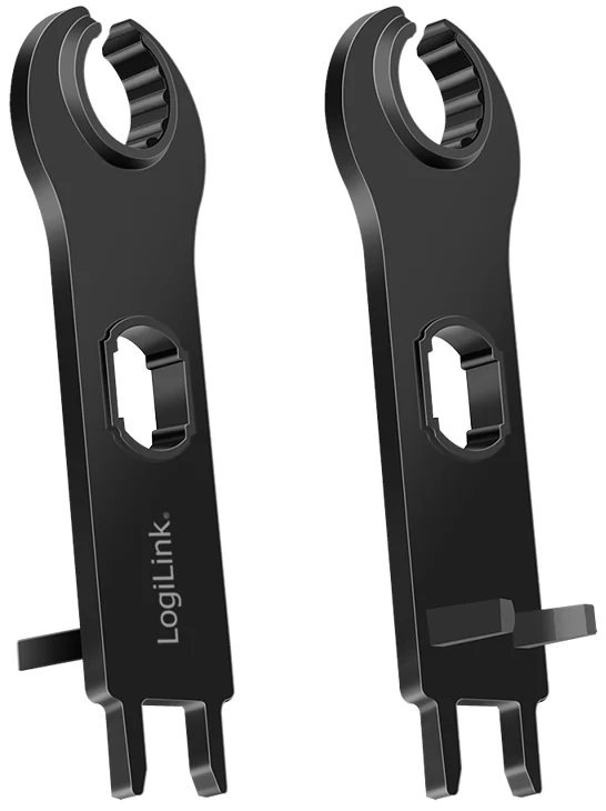 LogiLink Jeu de clés de montage pour fiches PVC, noir - OEM PHT0100