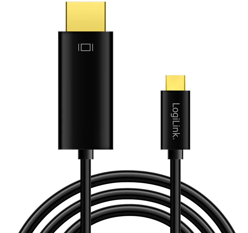 LogiLink Câble de connexion USB-C - HDMI, 3,0 m, noir - OEM UA0330