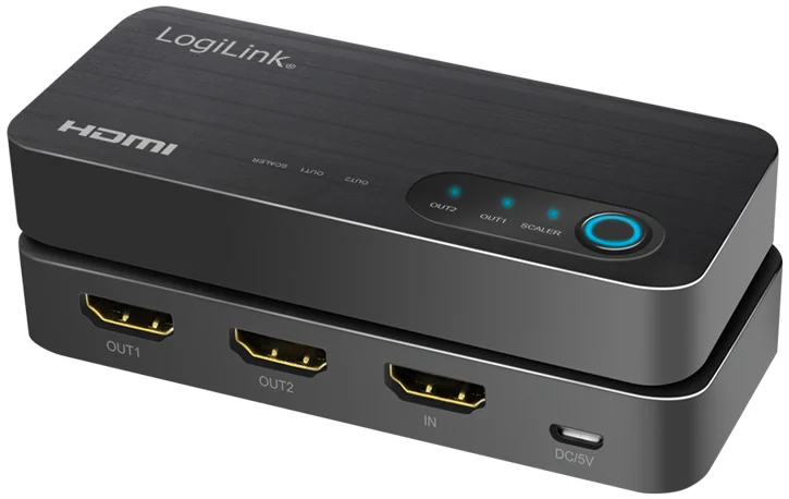 LogiLink Répartiteur HDMI 4K/60 Hz HDMI, 1x2, noir - OEM HD0059