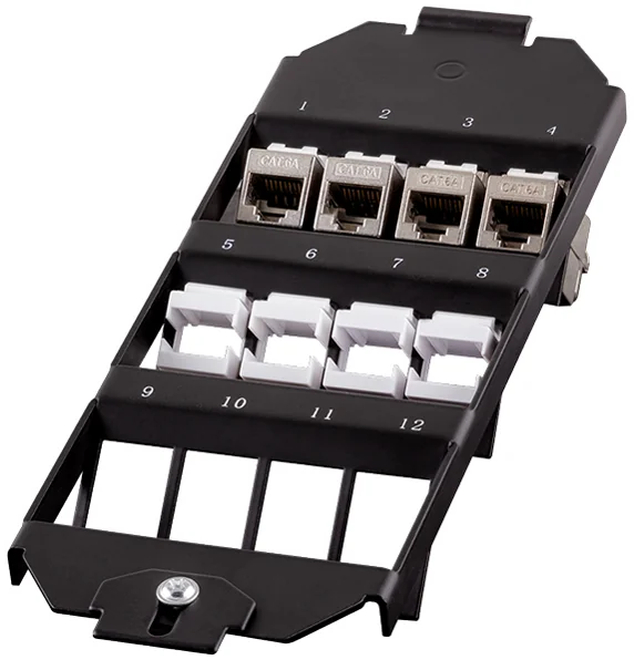 LogiLink Insert de boîte de sol pour 12 embases Keystone, (L)14,7 x (H)19,2 mm - OEM NK4069