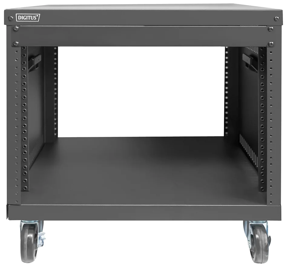 DIGITUS Monture universelle 19', avec roulettes, 8 U, noir - OEM DN-48000