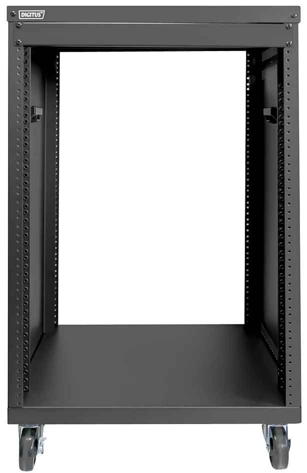 DIGITUS Monture universelle 19', avec roulettes, 16 U, noir - OEM DN-48001