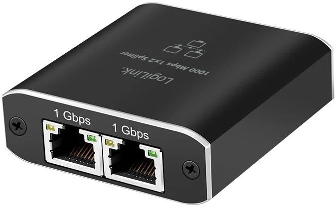 LogiLink Répartiteur Gigabit Ethernet, RJ45/USB-C - 2x RJ45 - OEM NS0011