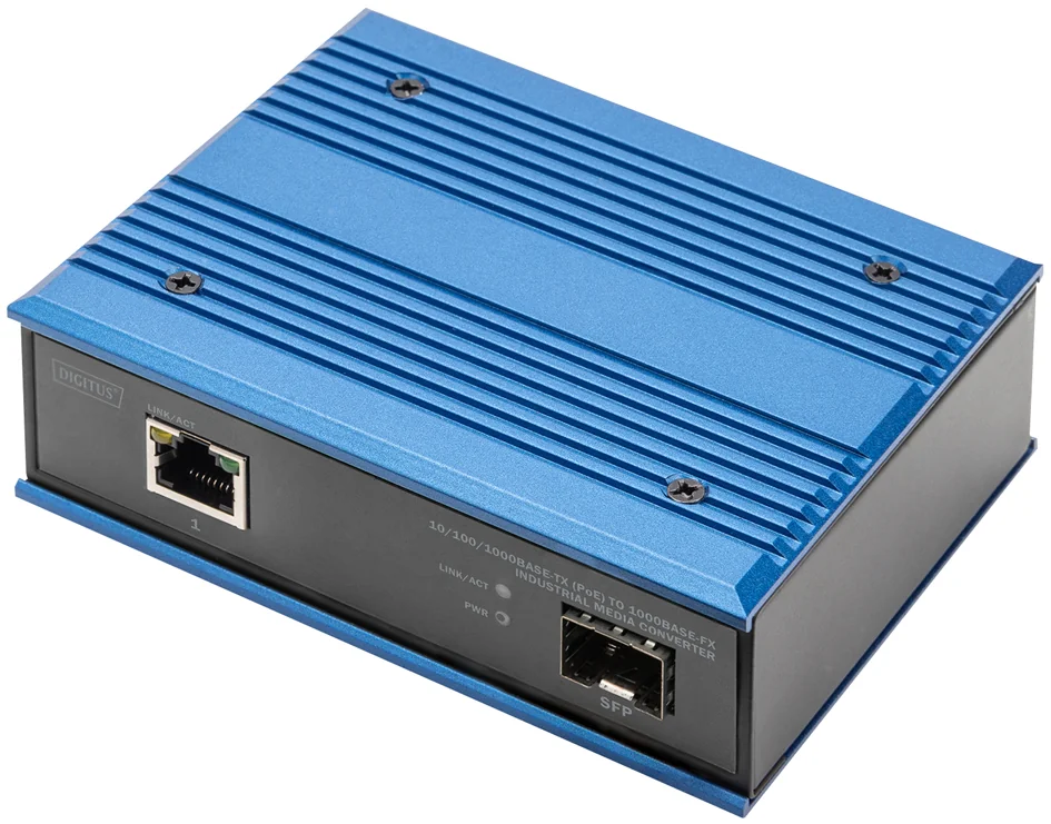 DIGITUS Convertisseur média industriel PoE+ Gigabit Ethernet - OEM DN-652104-1